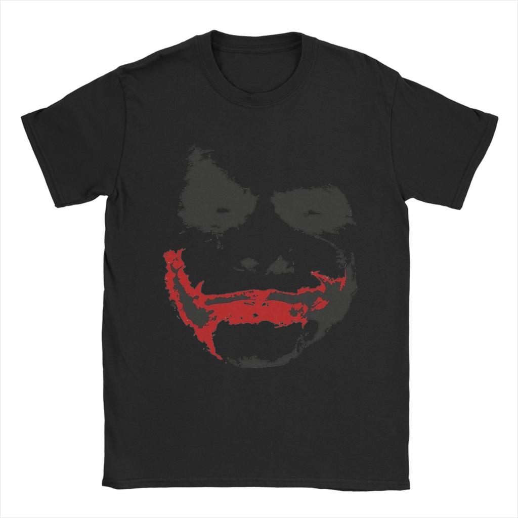 Joker  Batmans The Dark Knight  T Shirt Men's 100%Cotton Clothing Printed Joker O-neck Short Sleeve