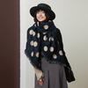 Luxury Winter Cashmere Scarf Women  Design Warm Pashmina Blanket Poncho Scarves Female Polka Dots Shawl Foulard Bufanda