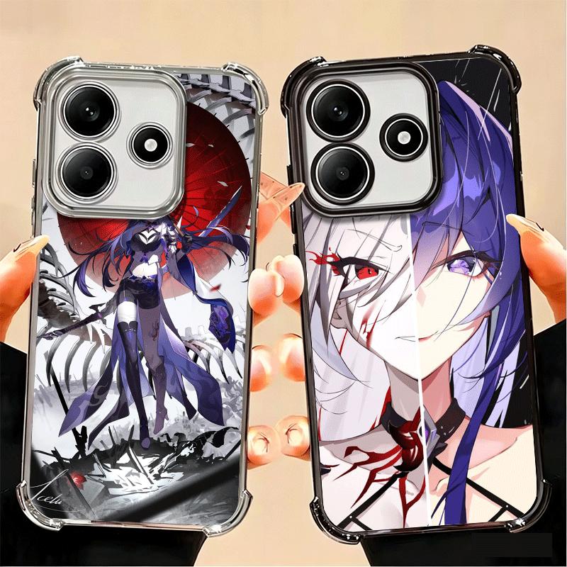 Honkai Star Rail Acheron Plating Phone Case For Xiaomi Poco X5 X6 X7 X8 Pro Max F8 Ultra F7 M8 M7 M5S Redmi 15C 15 14C 13C 13 X3