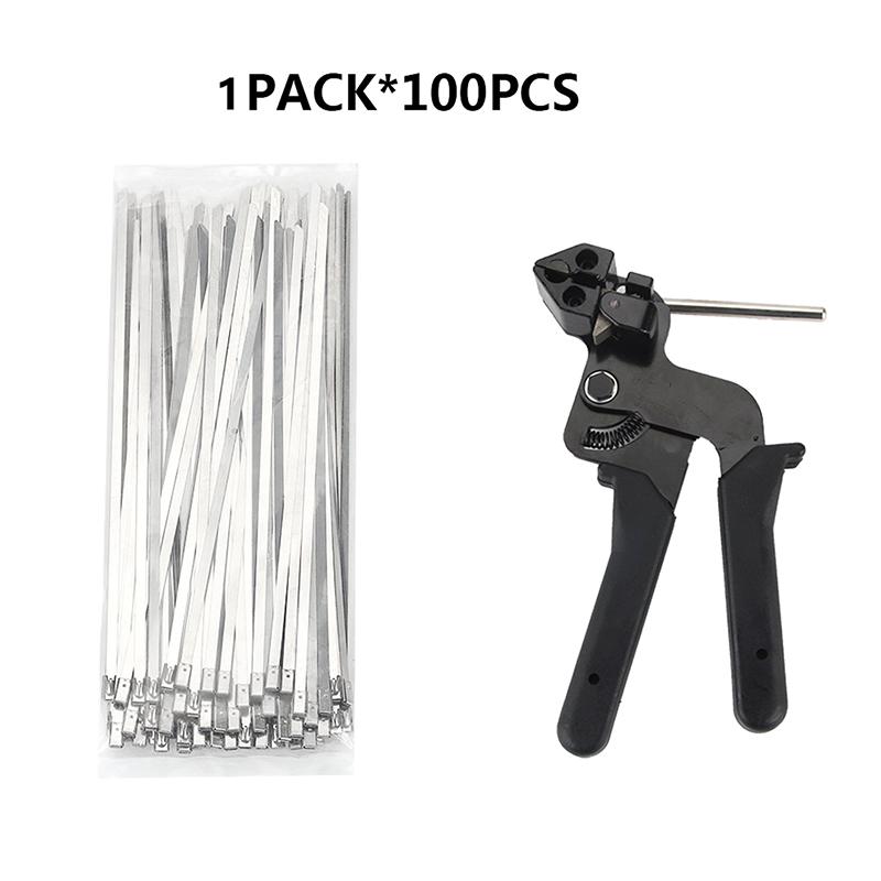 Household Fastening Belt Cutting/Tightening Tool Stainless Steel Cable Tie Pliers Cable Tie Gun Self-Locking Cable Tie Cutter