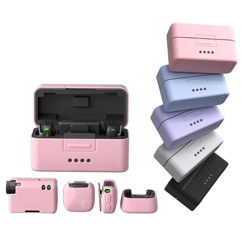 Lightweight Dustproof Silicone Protector Replacement for Mic Mini Charging Case Transmitter Receiver Protective Cover