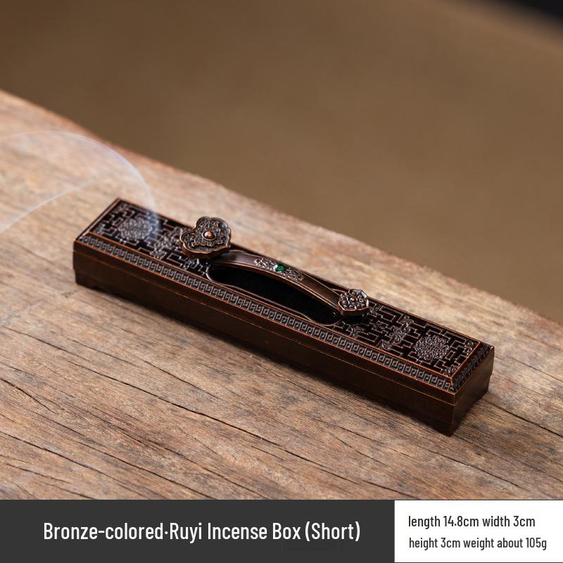 Antique Bodhi Leaf Incense Holder - Japanese-Inspired Aromatherapy Stand