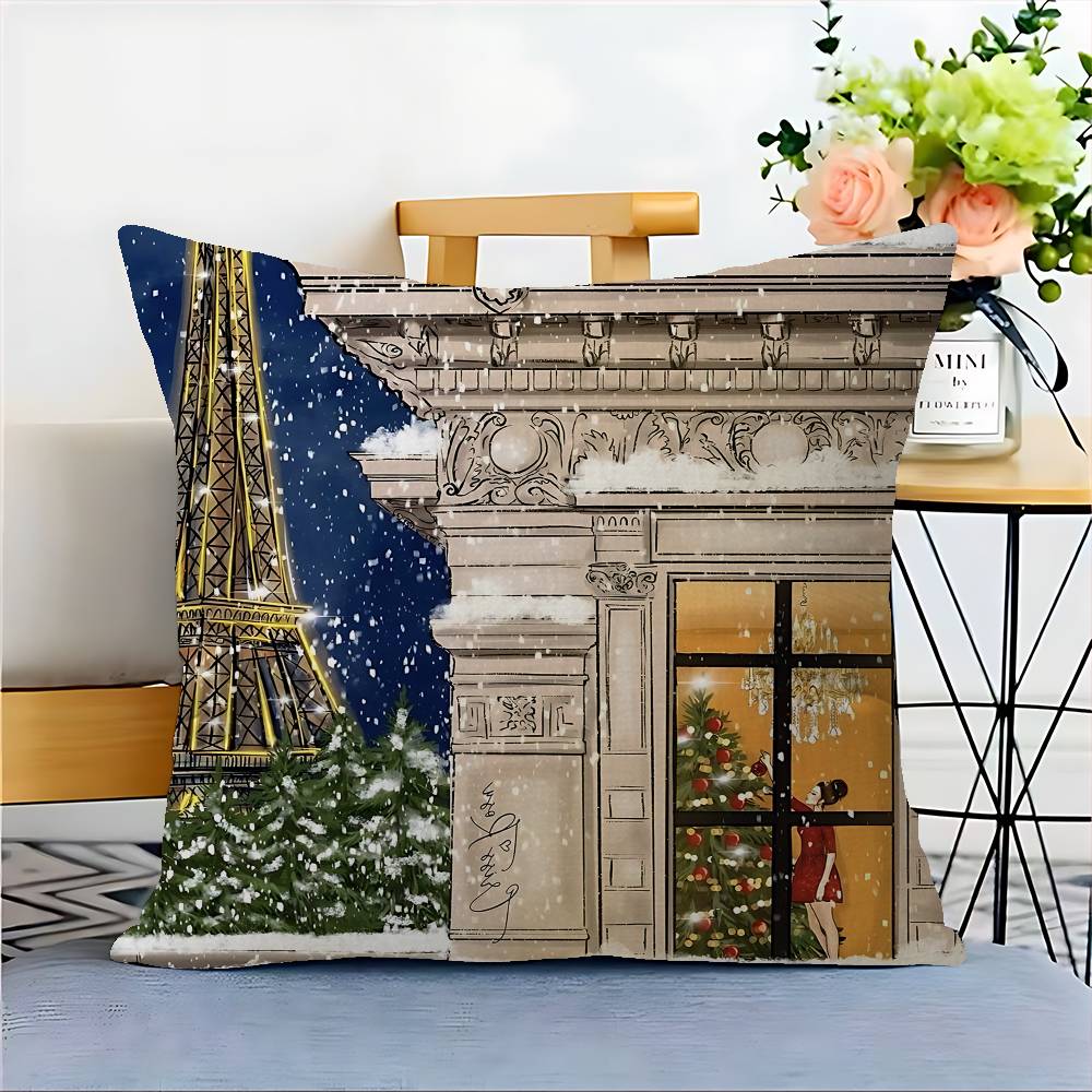 Cuscino di Natale Regalo Decorazione Casa Ufficio Camera da Letto Divano Auto Copricuscino Custodia 45x45