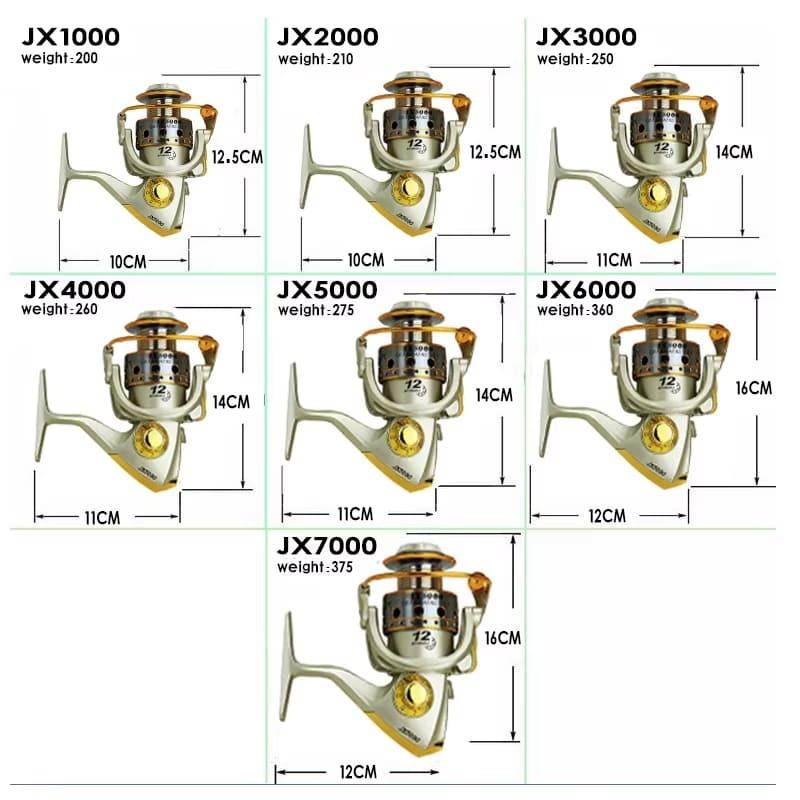 Neu Spinning Angelrolle Metallspule 12BB 5,5:1 getriebe Verhältnis Links/Rechts Austauschbare Griff Kein Backlash Angeln Reel Spule Angelgerät