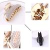 Elegant Women Rhinestone Faux Pearl Hair Claw Hairpin Ponytail Holder Accessory