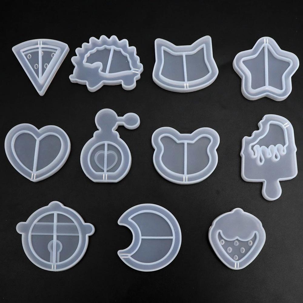 

1 шт., шейкер для клубники, силиконовые формы, форма для ювелирных изделий, УФ-форма для эпоксидной смолы, брелок, кулон, ремесло, сделай сам, форма для изготовления ювелирных изделий, инструмент All one each（11PCS）