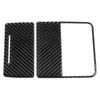 2pcs Rear Storage Panel Trim Cover Real Carbon Fiber Stylish Car Interior Decoration