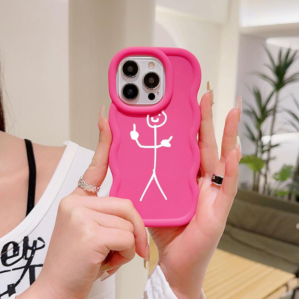 Чехлы для телефонов N79 Cartoon Matchman art Macaron Wavy Edge для iPhone 16 Pro — фото 8