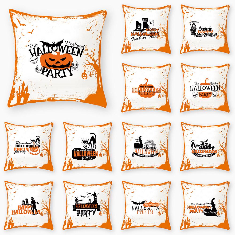 

Чехол на подушку с принтом тыквы на Хэллоуин для дома, гостиной, дивана, офиса, украшение, декоративная подушка, наволочка