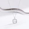 Shining Square Diamond Necklace Women's Niche Light Luxury Fashion High-end Ins Cold Style Jewelry Gift Women