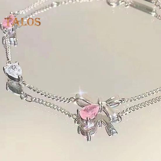 Damen Armband Glänzender Zirkonia Blumenform Armreif Verstellbare Länge Süßes Armband Vielseitiges Modeaccessoire