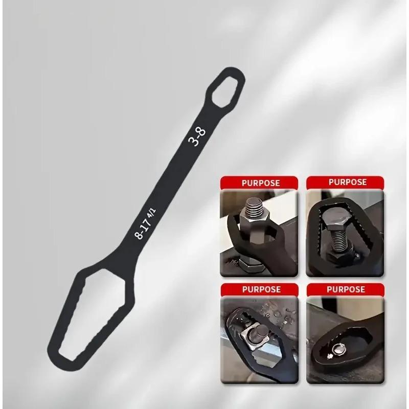 Double-ended Self-tightening Adjustable Universal Wrench Tool Set Multifunctional Plummer Wrench Flower Piece Multi-Use