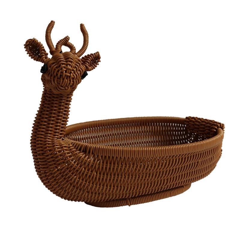 Cartoon Rattan Eichhörnchen Aufbewahrungskorb
