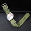 Fashion Ribbed Nylon Watchband Replacement Bracelet Men Women Nylon Watch Band With Silver Pin Buckle 20mm 22mm Universal Strap