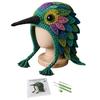Beginner Friendly Crochet Tools Animal Hood Hat Kit, DIY Earflap Project for Weekend Cute Craft Kit Beginners, Handmade Winter Headwear Learn
