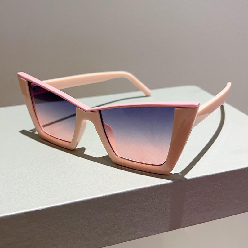 OEM 18212 Unisex Oversized Cat Eye Sunglasses with UV400 Protection Metal Frames PC&PC