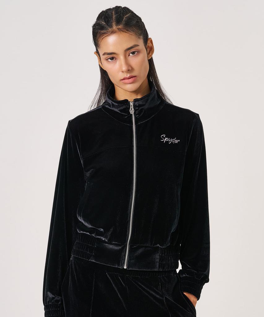 SPYDER Women'S Velour Track Top Spkwcnft353Wblk