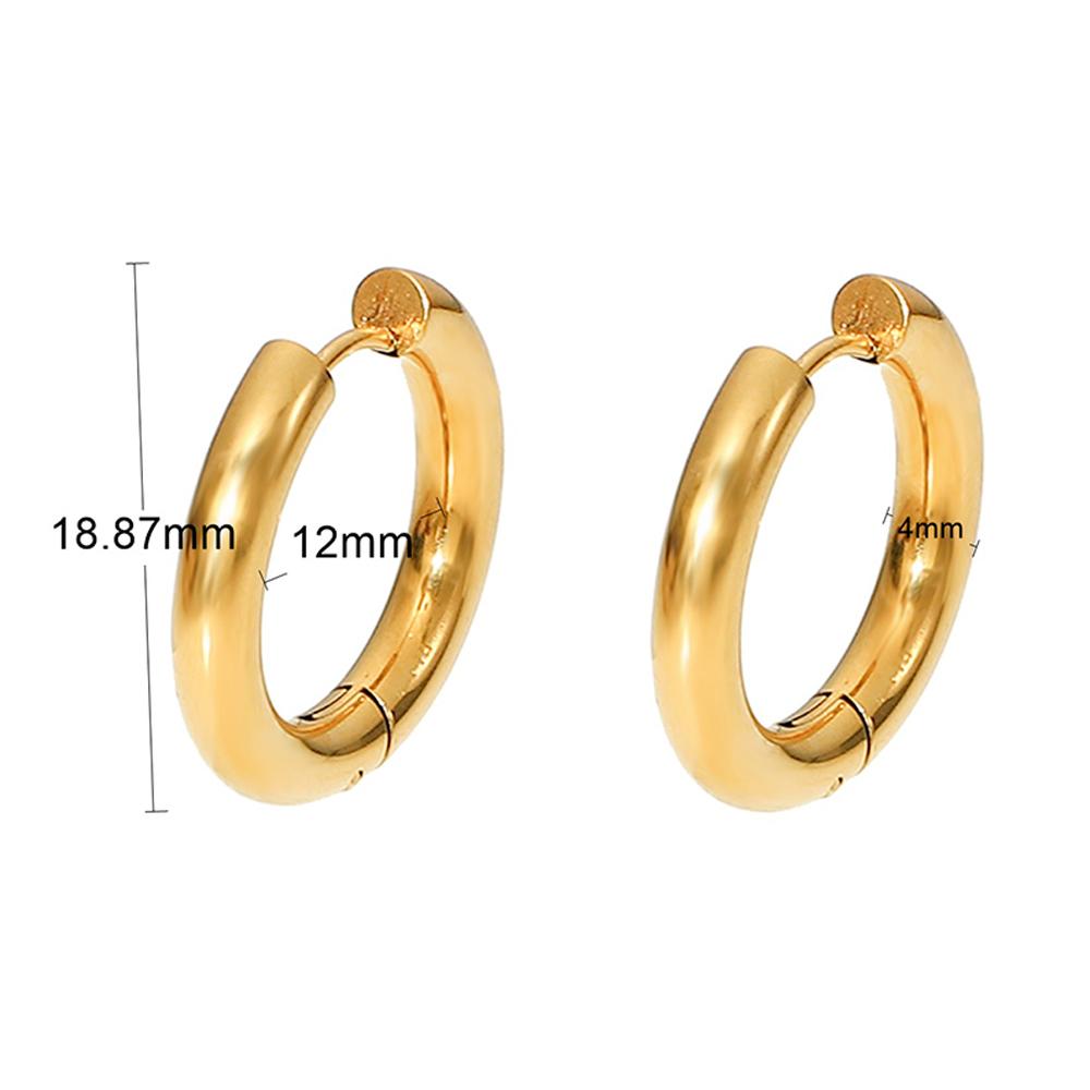Stainless Steel Classic Circle High Quality Earrings Prevent Allergy Minimalist Versatile Temperament Jewelry