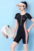 [VOKLLIYU] Women's Swimsuit, Short Sleeve One-Piece, Soft To the Touch, Slimming and Body-Shaping Swimsuit, UPF50+, for Pool, Travel, Beach, Hot Sprin