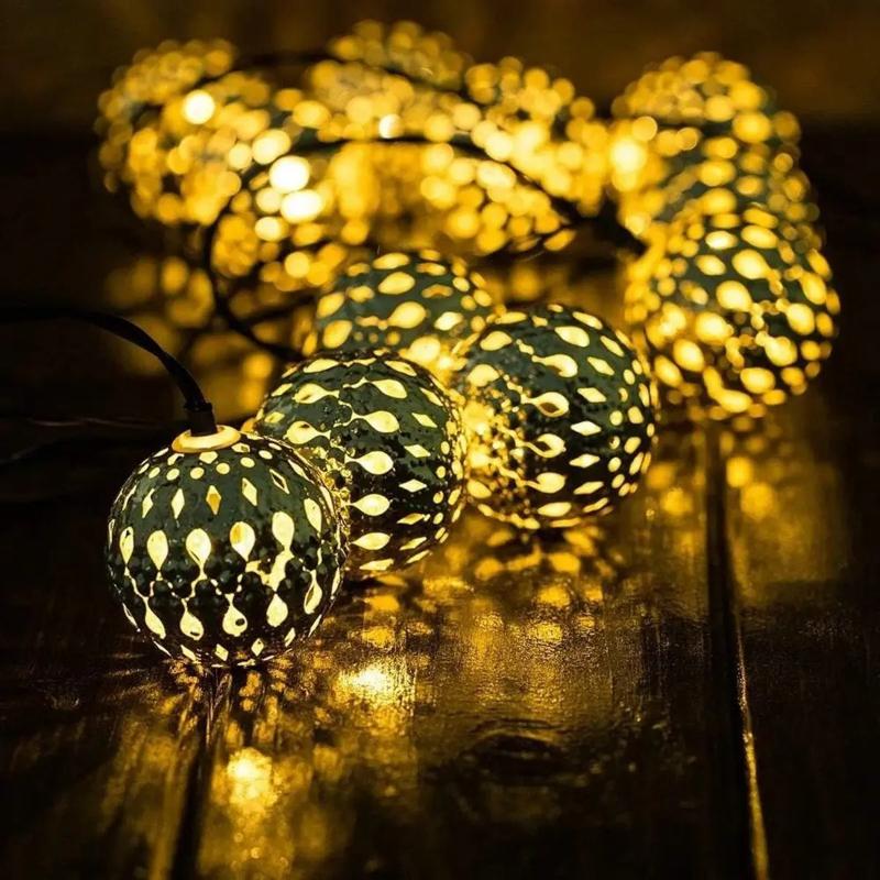 5/7m Outdoor and Indoor Waterproof Moroccan Fairy Lights Solar Led Lights for Room Decor Garden Yard Patio Party Christmas Party