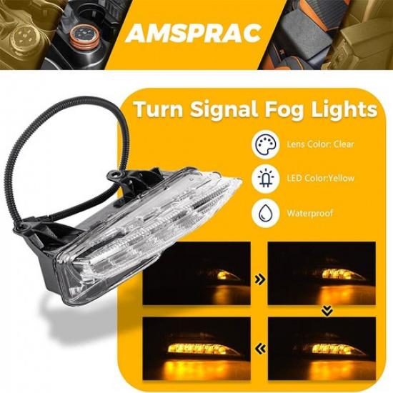 1Pair Front Bumper Lower Turn Signal Fog Light fits Infiniti Q50 Sport 2014-2020