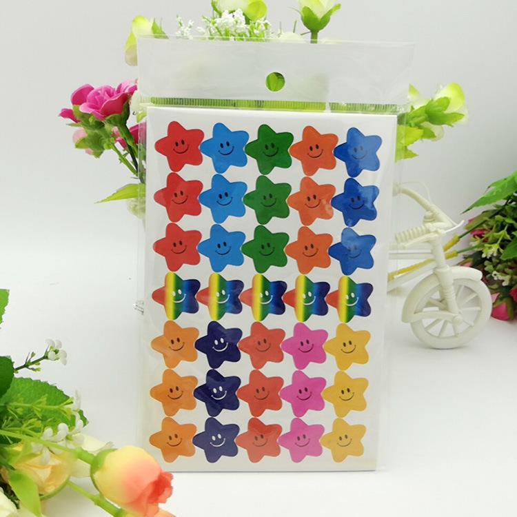 Smiley Face Stickers for Kids: Colorful Reward & Educational Stickers with Numbers & Letters