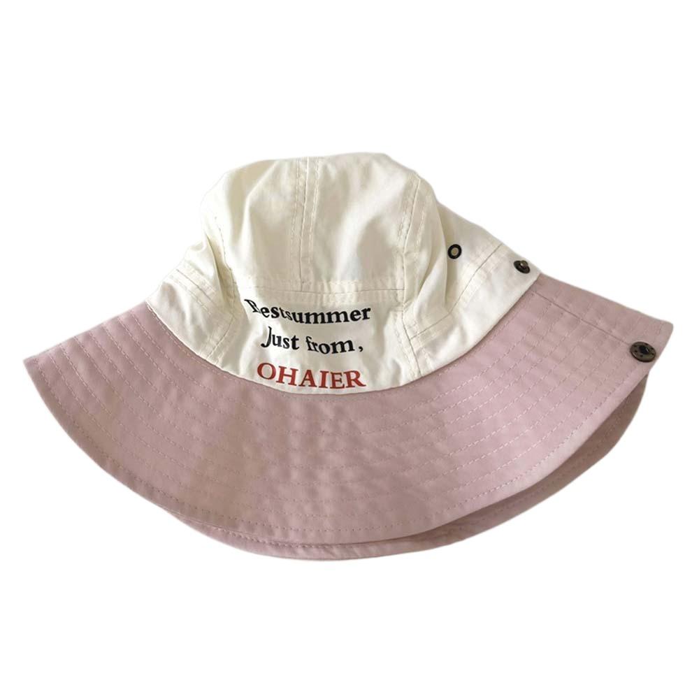 Korean Style Summer Kid Sun Hat Comfortable Quick-dry Fisherman Hat Candy Color Bucket Cap  Boys
