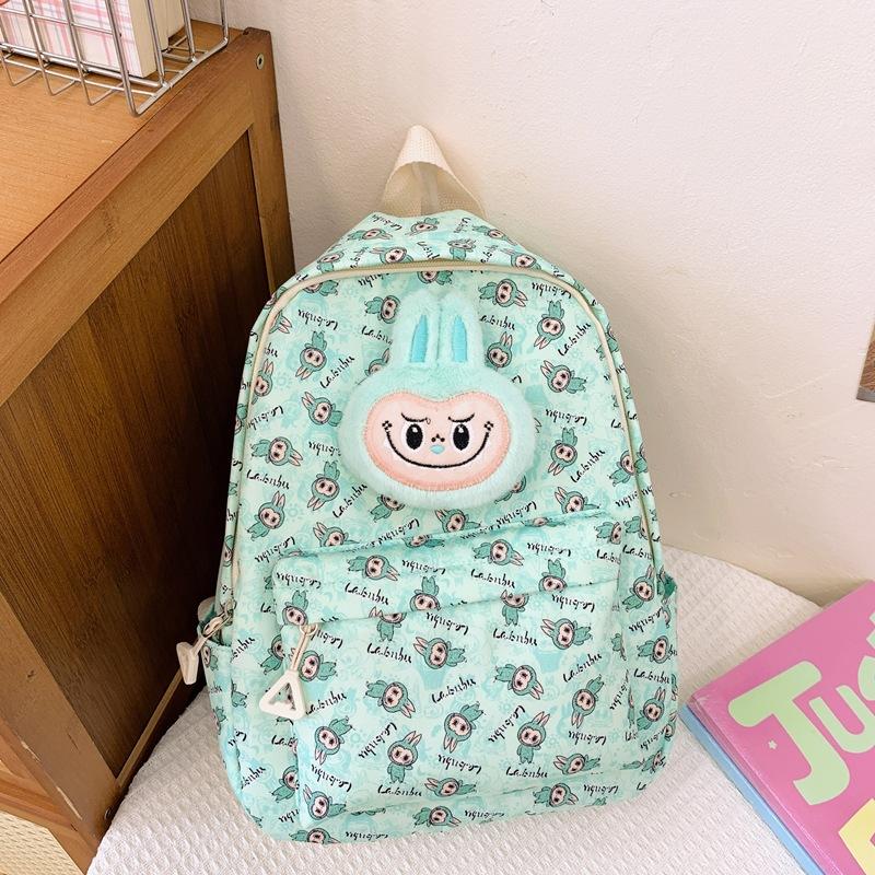 Cartoon Cute Boys And Girls Backpack Cute Doll Foreign Style Printing Primary School Bag Children Bag