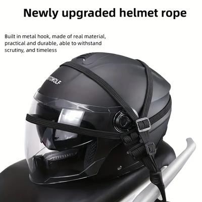 Motorcycle Helmet Belt Motorcycle Accessories Hook Trunk Telescopic Elastic Rope Fixing Belt
