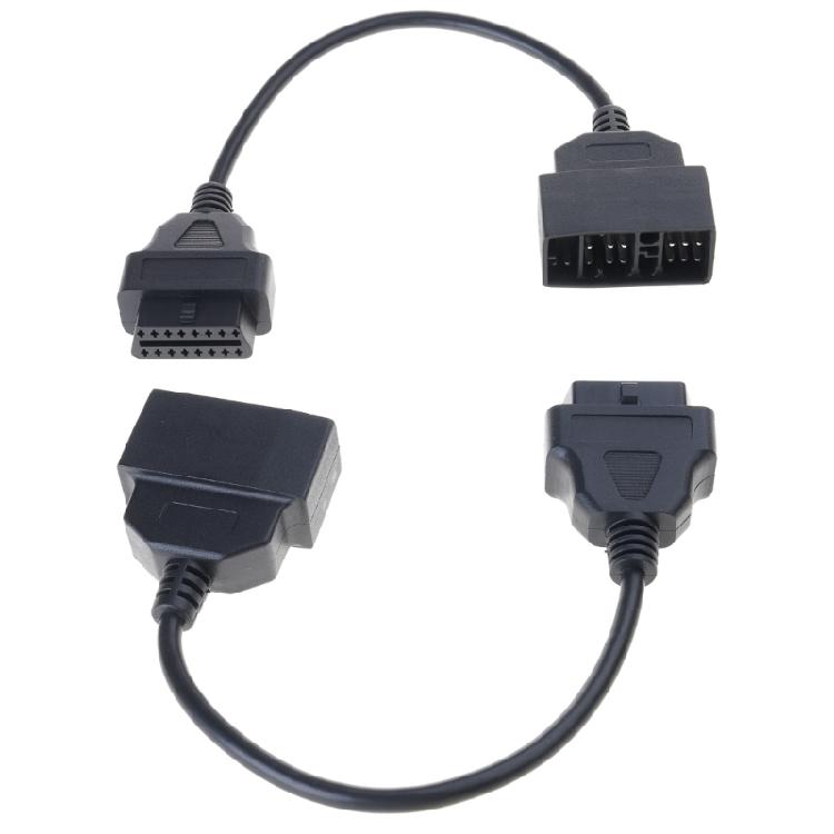 Professional 22 Pin To 16 Pin OBDII Adapter Against  Interference OBD Cable Automotive Diagnostic Accessory for Vehicles