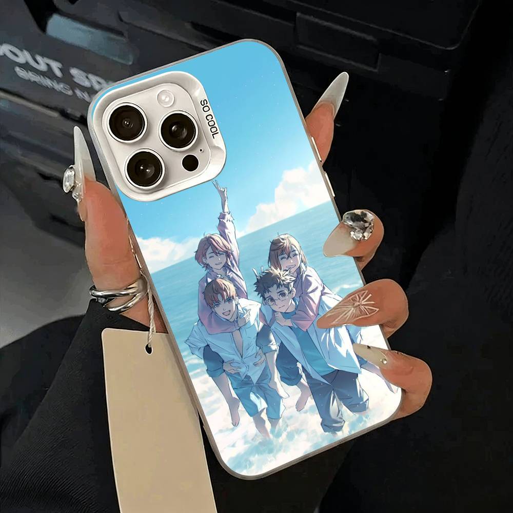Popular anime-D-Dandadan Phone Case For iPhone 17,16,15,14,13,12,11 Plus,Pro Max,XS,white Silver Phone Case
