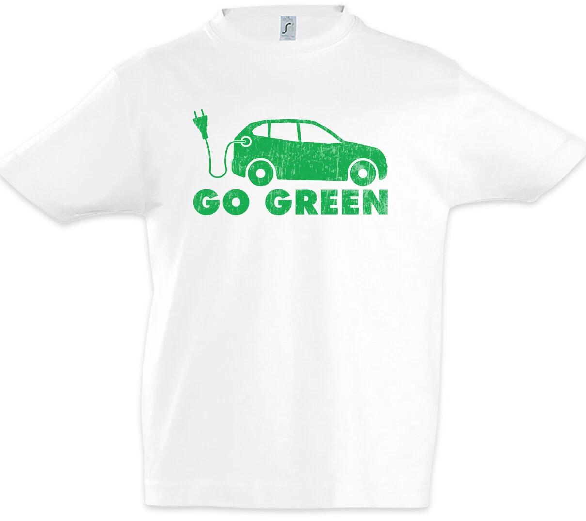 BEV Go Green Kids Boys kids boys T-Shirt EV Electric Car Fun Car Cars Climate Change Cars 100