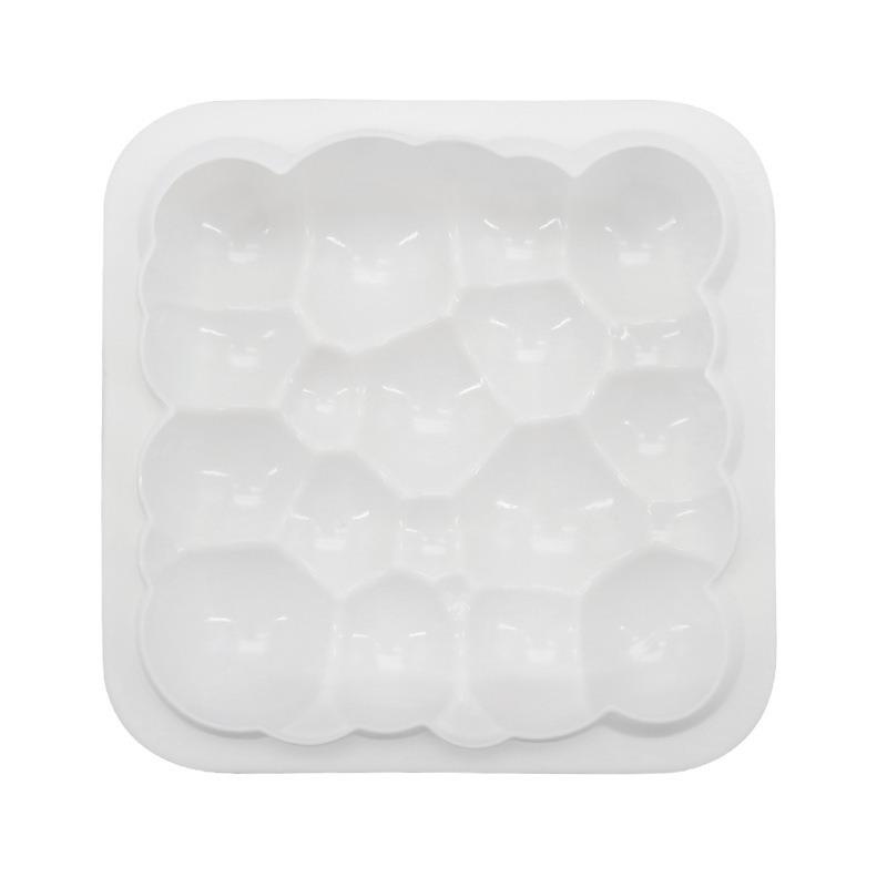 1 Pc Three-dimensional Square Xiangyun Mousse Silicone Cake Mold Cloud Baking Pan Mold DIY Baking, Candle Mold