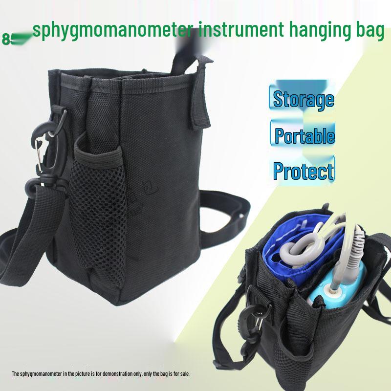 Portable Shockproof Waterproof Bag for 852 Blood Pressure Monitor - Crossbody, Shoulder, and Waist Options