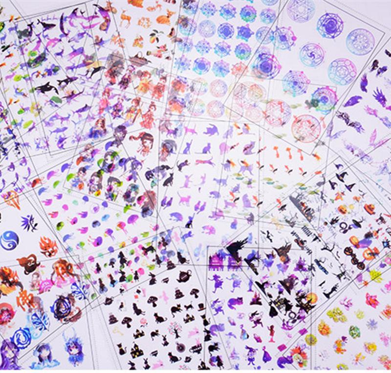 

DIY Crystal Resin Set: Transparent Lotus, Fish, Bird, Kitten, Alice, Magic Deer Designs Colored Deer