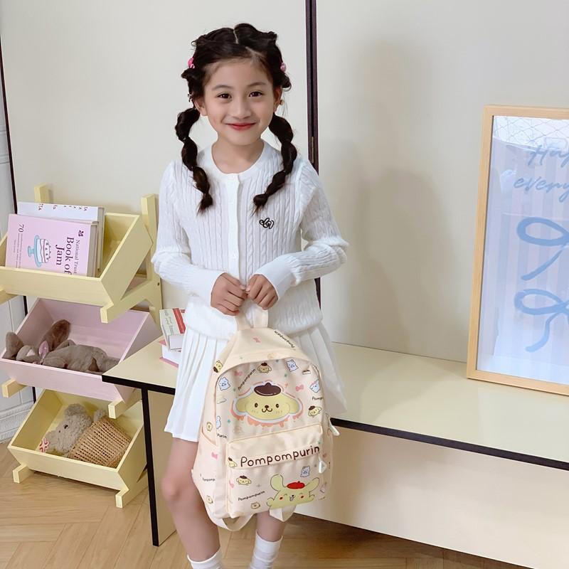 Sweet And Cute Boys And Girls Backpack Kindergarten Primary School Bag Cartoon Animation Foreign Gas Printing Children'S Backpack