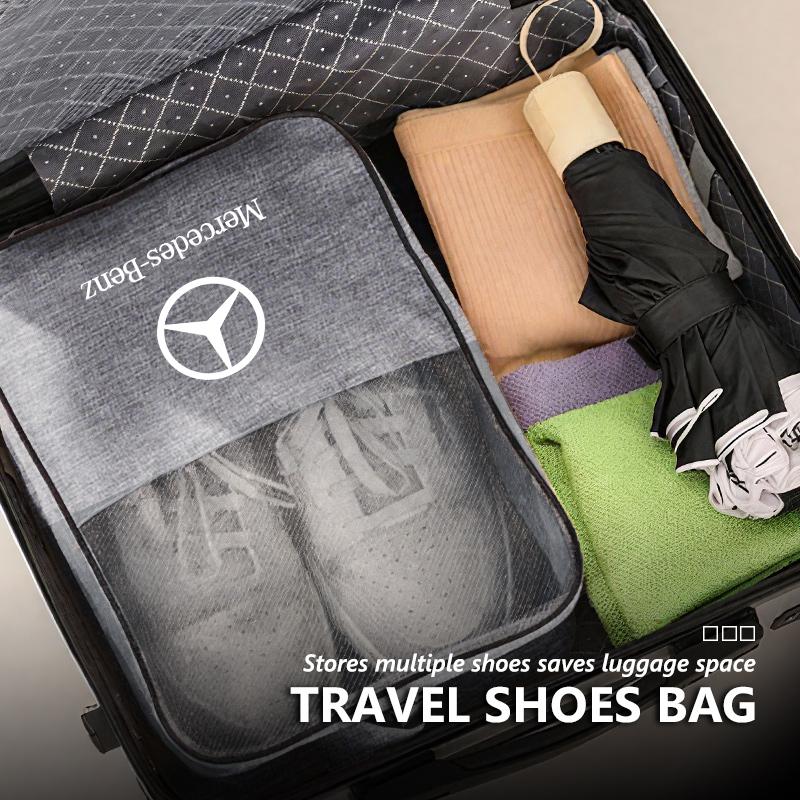 XUV2 Travel Organizer Car Storage Bag Folding Luggage Shoe Tidy Pouch For Mercedes Benz W202 W212 W126 W140 W168 W177 CLS GLE GLC GLS