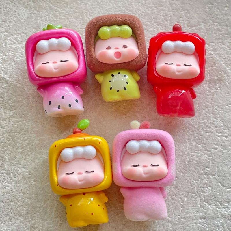 Genuine Amlls Wuwu Fruit Recipe Series Blind Bag Mini Mystery Box Trendy Kawaii Action Figure Desktop Ornament Christmas Gift Poseable Articulated