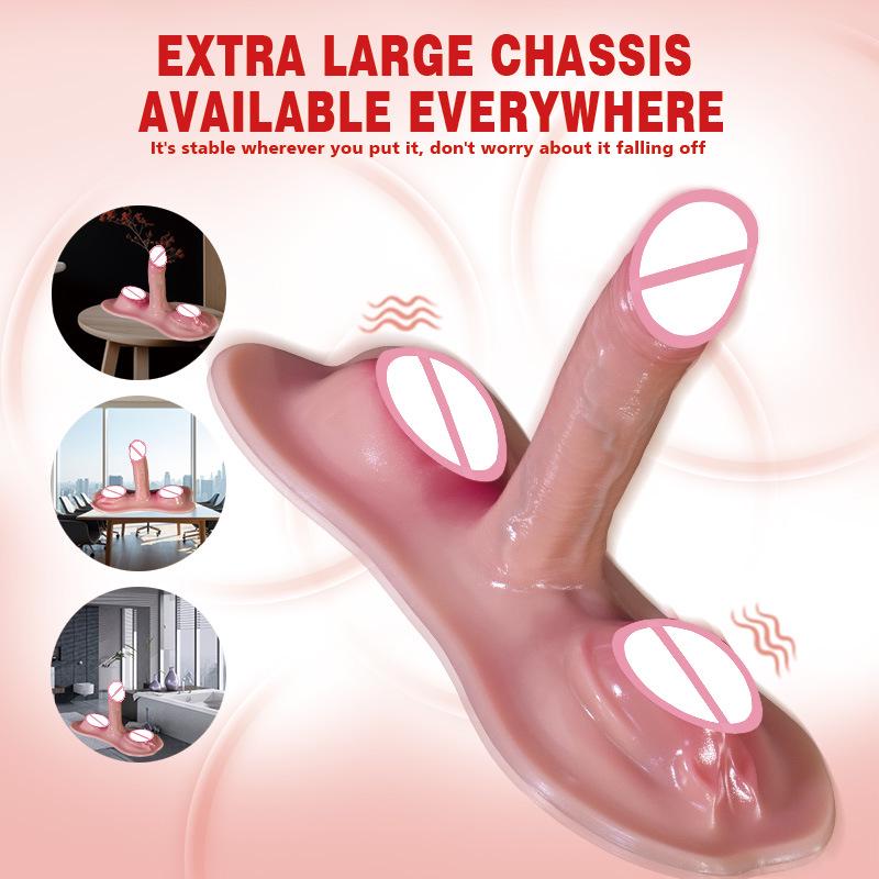 Remote Control Rechargeable Saddle Mat Simulation Dildo Female Masturbator Adult Toy