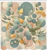 Eucalyptus Leaves Shower Curtain, Pastel Art Deco Style Of Botanical Themed Tree Branches, Cloth Fabric Bathroom Decor