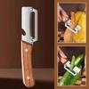 Multi-Functional Vegetable Peeler Wooden Handle Stainless Steel practical with Bottle Opener Peeling high quality Kitchen Tool
