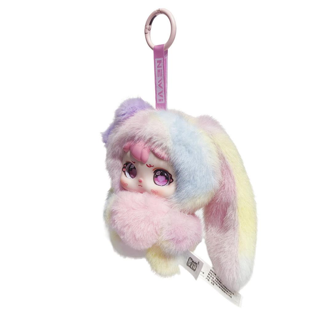 Cute Plush Doll Sweet Rabbit Vinyl Model Toy Gifts Bag Pendant