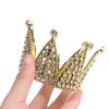 Crown Cake Topper Pearl Tiara Kids Hair Ornament Bursdagsfest rekvisita