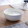 7-Inch Pure White Ceramic Noodle & Soup Bowl, Large Bone China Salad Bowl