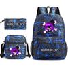 Murder Drones Themed 3-Piece School Set: Backpack Shoulder Bag Pencil Case Teens