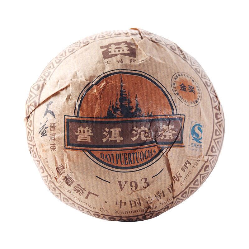 V93 * 2007 Yunnan MengHai Tea Dayi TAETEA Premium Ripe Puer Pu Erh Tuo Cha 250g