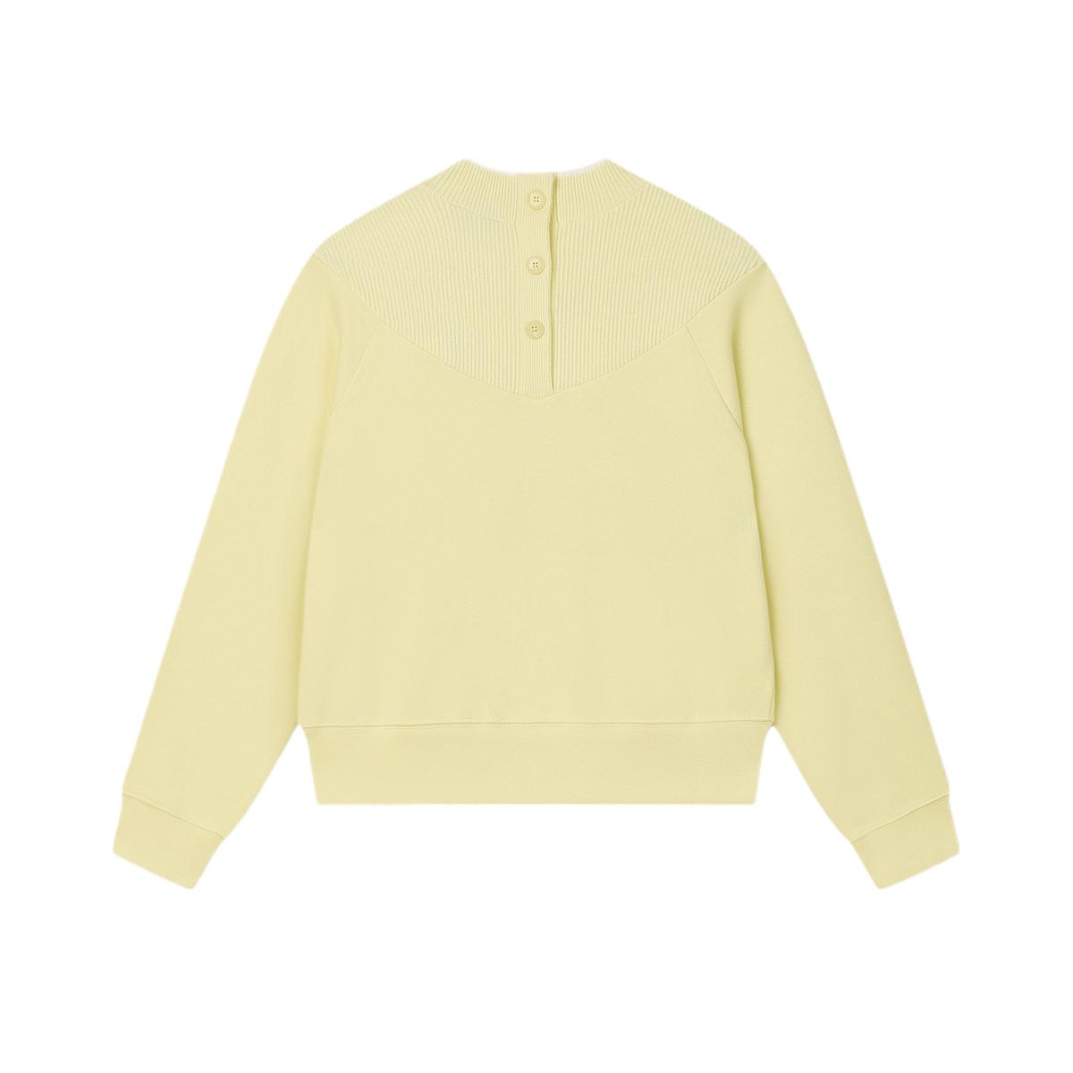 

New FILA Sweatshirt Women s Coffee Beige Yellow F11W513203F-YE 165/84A/M