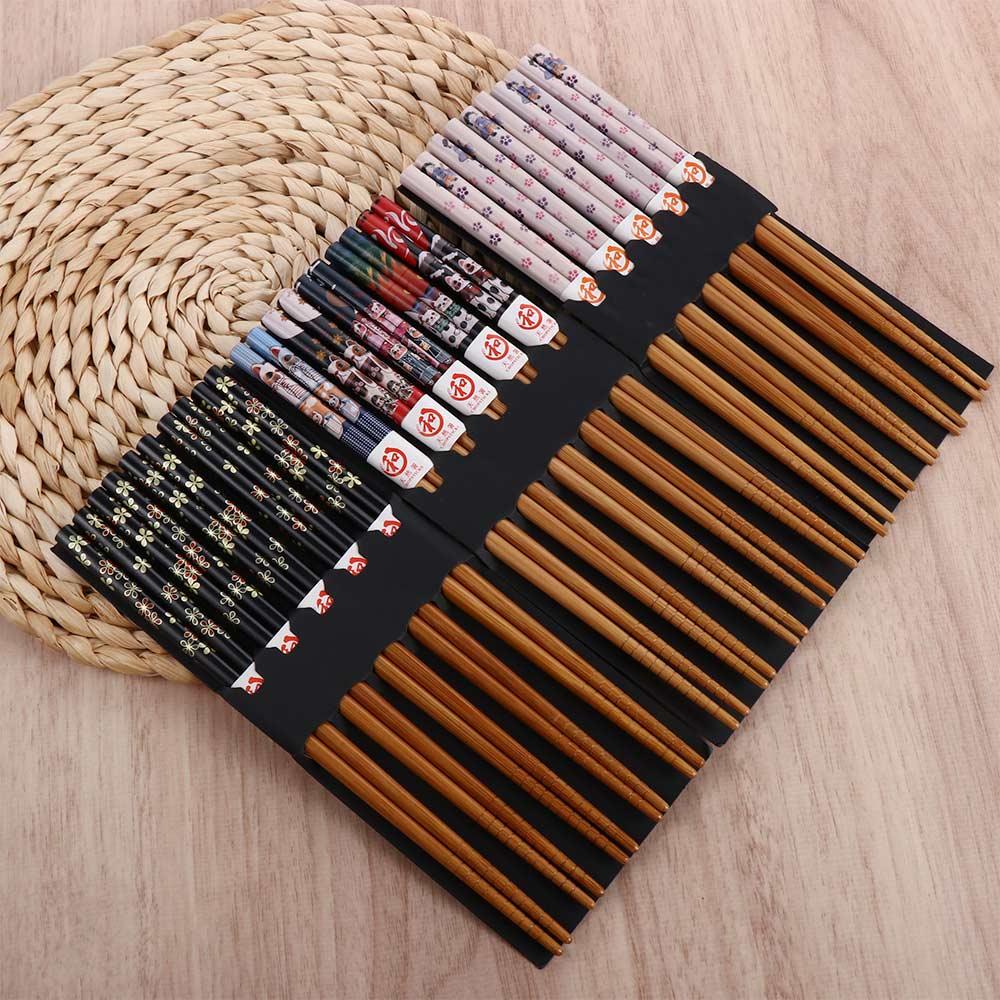 Wiederverwendbar Handgemacht Japanischer Stil Geschenk Sushi Essen Reis Küchenbedarf Essstäbchen Geschirr Tafelgeschirr Set