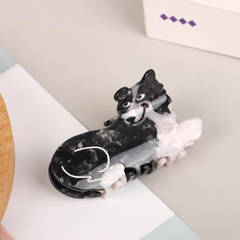 1Pcs Cute Cartoon Dog Hair Clips Acrylic Hair Clips For Women Girls Pins Hair Accessories Hair Grips Acetate Headwear Party Gift