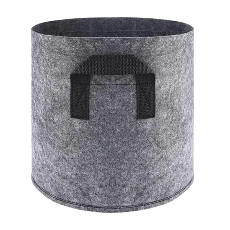 1Pc 2026 New Non-woven Plant Grow Bags Thickened Felt Fabric Vegetable Seeding Grow Bags with Handle for Gardening